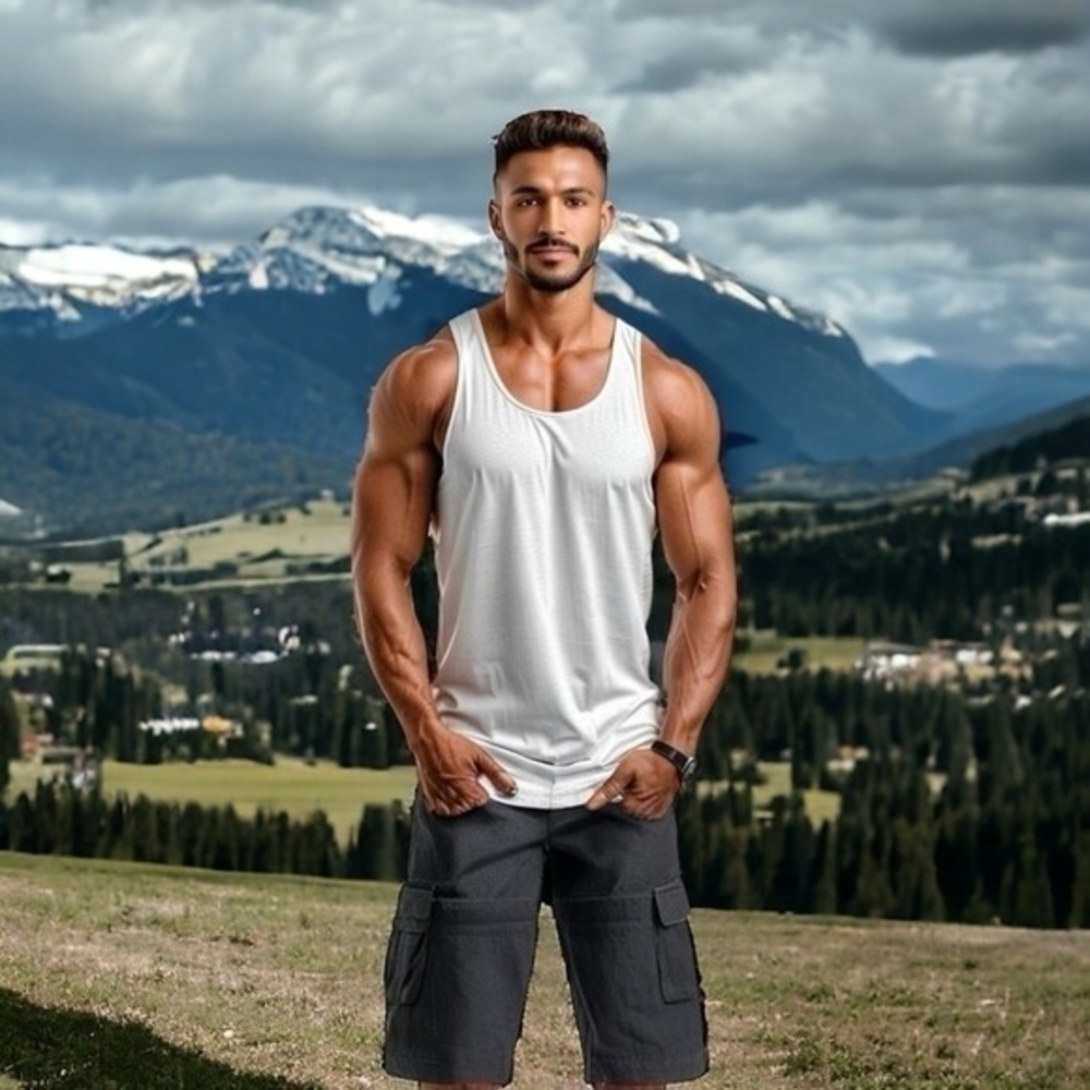 Stanley Tucson Men's Navy Blue Cotton Ripstop Cargo Shorts 34 Wide Leg NWOT